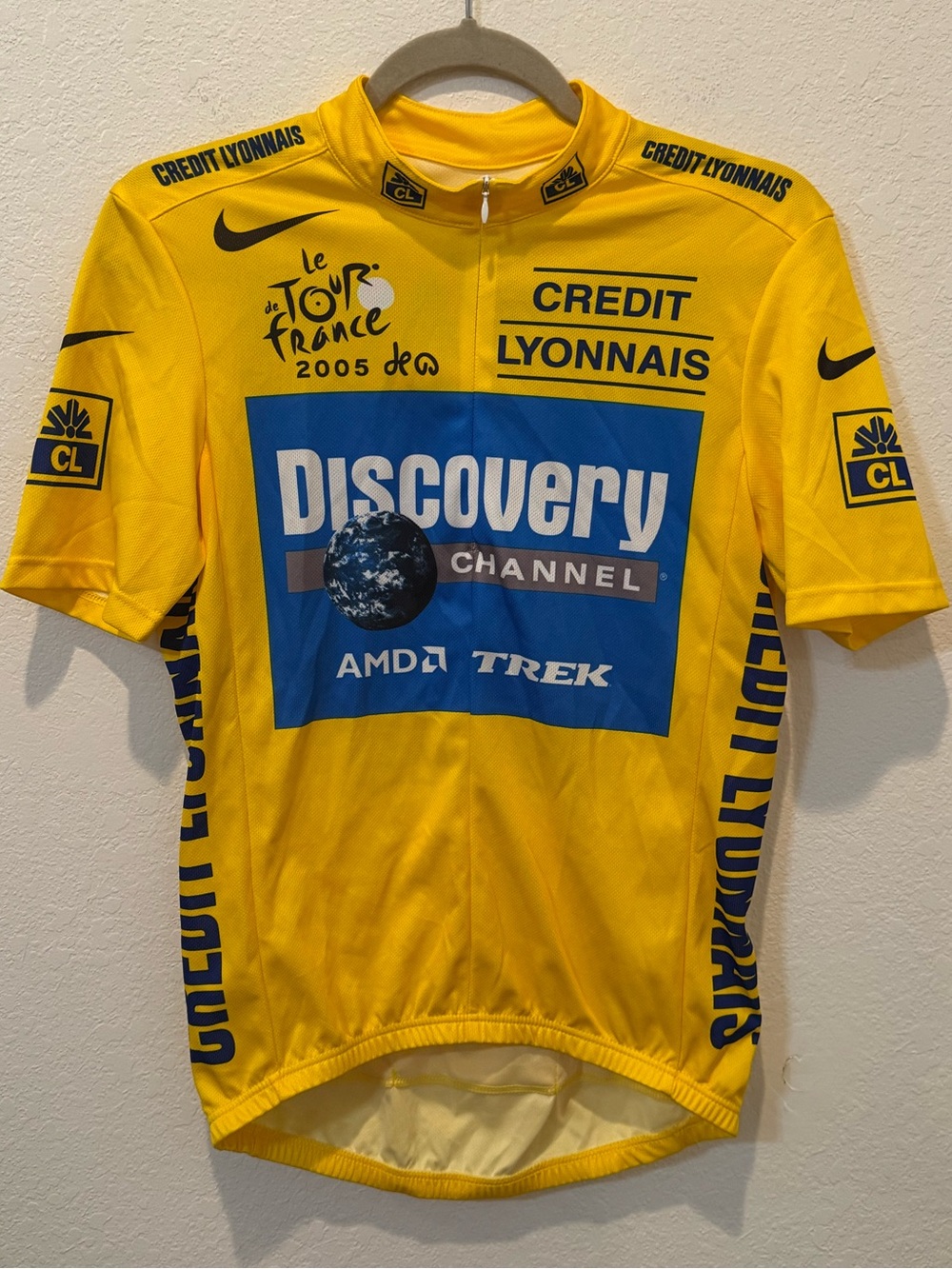 VTG 2005 Nike Tour de France Discovery Channel Lance Armstrong Cycling Jersey M